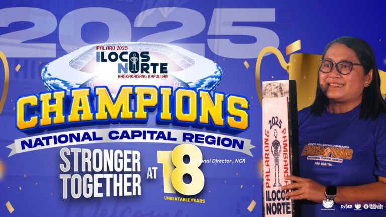 DepEd NCR Retains Title as Undisputed Champions of Palarong Pambansa for 18 Consecutive Years