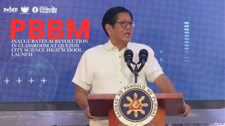 PBBM Inaugurates AI Revolution in Classroom at Quezon City Science High School Launch