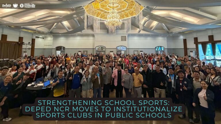 Strengthening School Sports: DepEd NCR Moves to Institutionalize Sports Clubs in Public Schools